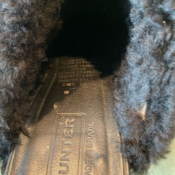 #514 HUNTER Sherpa Rubber Heeled Mules - Picture 11 of 12
